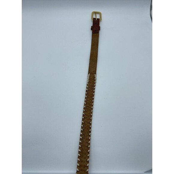 Unbranded Brown Genuine Leather Belt Women's Size 30 Medium Narrow Width - Picture 8 of 12